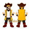 Yellow Pirate Mascot Costume Yellow Pirate Mascot Costume