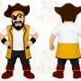 Yellow Pirate Mascot Costume