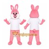 Pink Bunny Mascot Costume Pink Bunny Mascot Costume