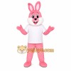 Pink Bunny Mascot Costume Pink Bunny Mascot Costume