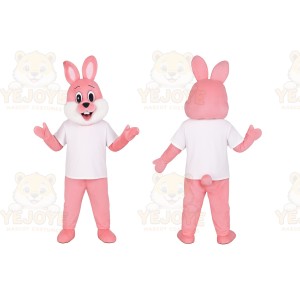 Pink Bunny Mascot Costume