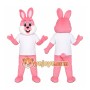 Pink Bunny Mascot Costume