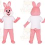 Pink Bunny Mascot Costume