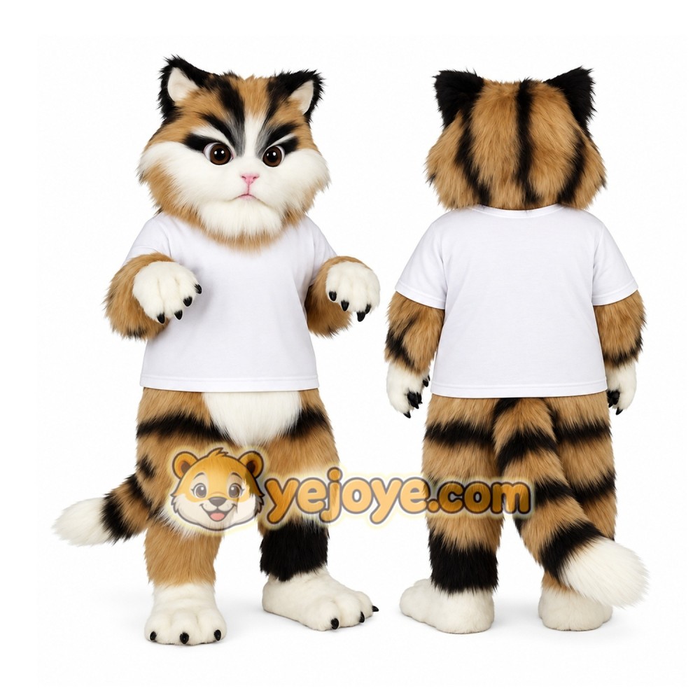 Brown Cat Mascot Costume Brown Cat Mascot Costume