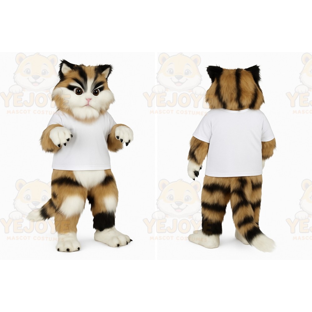 Brown Cat Mascot Costume
