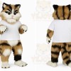 Brown Cat Mascot Costume