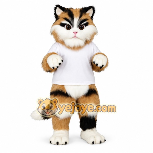 Brown Cat Mascot Costume