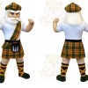 Brown Warrior Mascot Costume