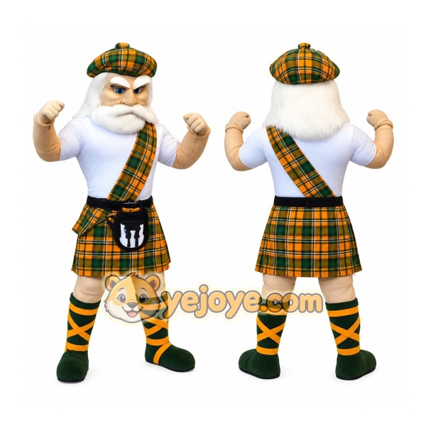 Brown Warrior Mascot Costume