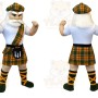 Brown Warrior Mascot Costume