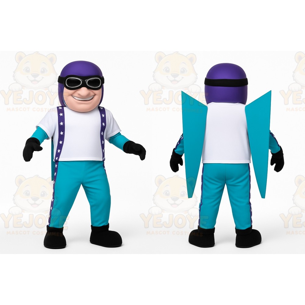 Purple Character Mascot Costume