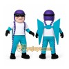 Purple Character Mascot Costume Purple Character Mascot Costume