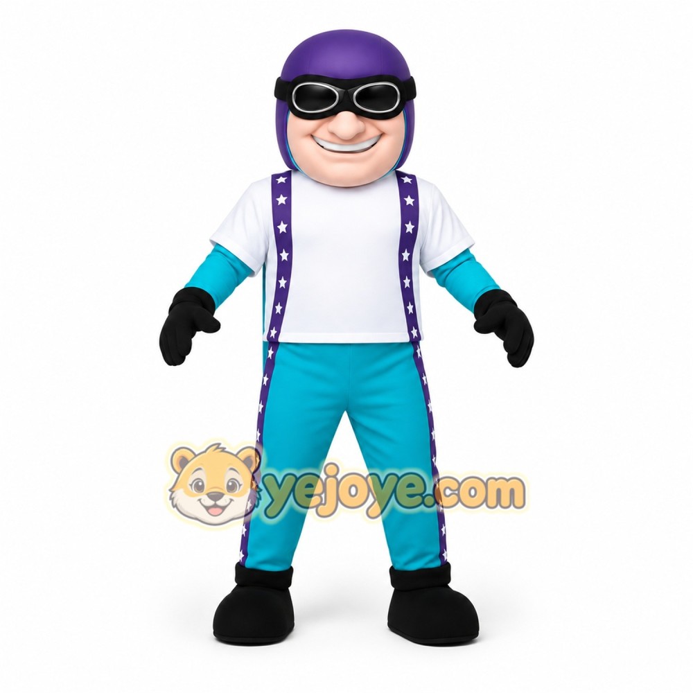 Purple Character Mascot Costume Purple Character Mascot Costume