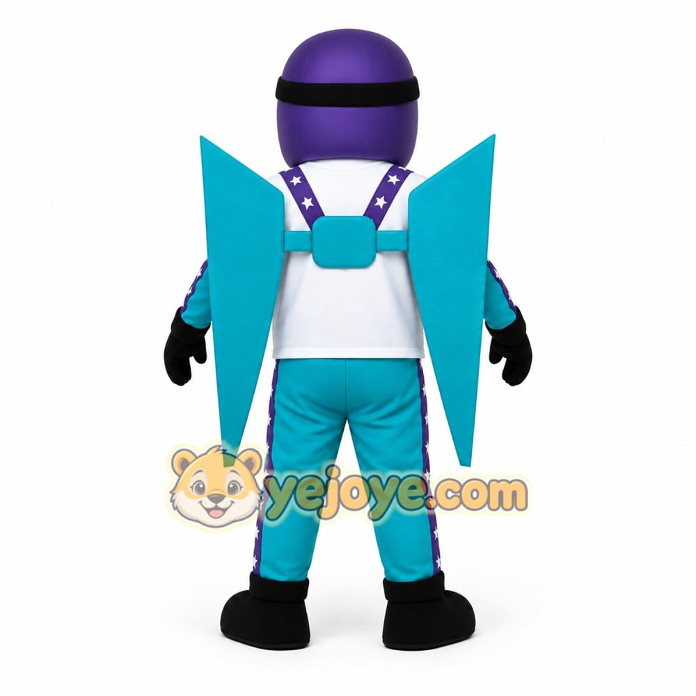 Purple Character Mascot Costume Purple Character Mascot Costume