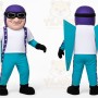 Purple Character Mascot Costume
