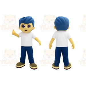 Blue Character Mascot Costume