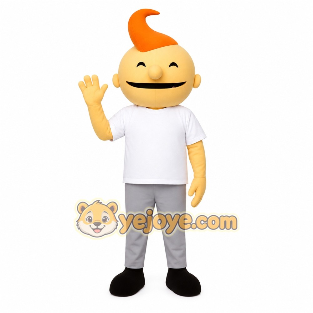 Orange Character Mascot Costume Orange Character Mascot Costume