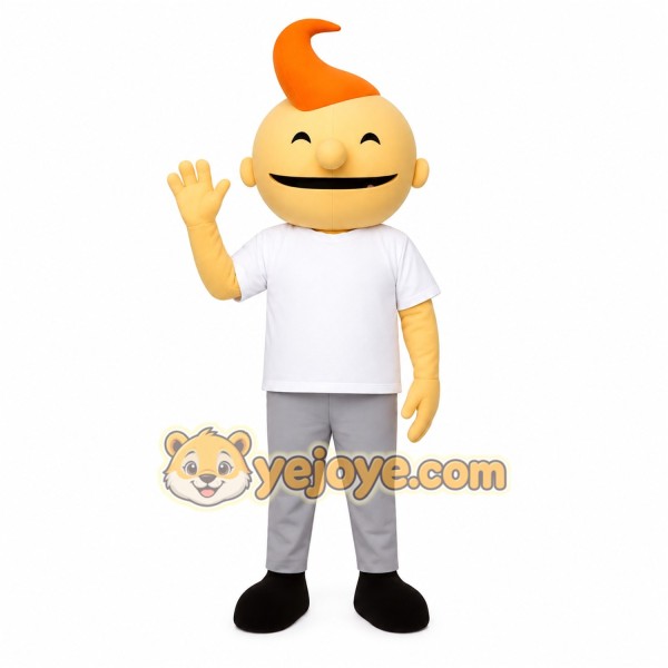 Orange Character Mascot Costume