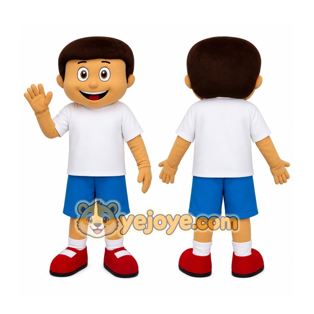 Blue Character Mascot Costume Blue Character Mascot Costume