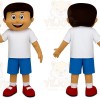 Blue Character Mascot Costume