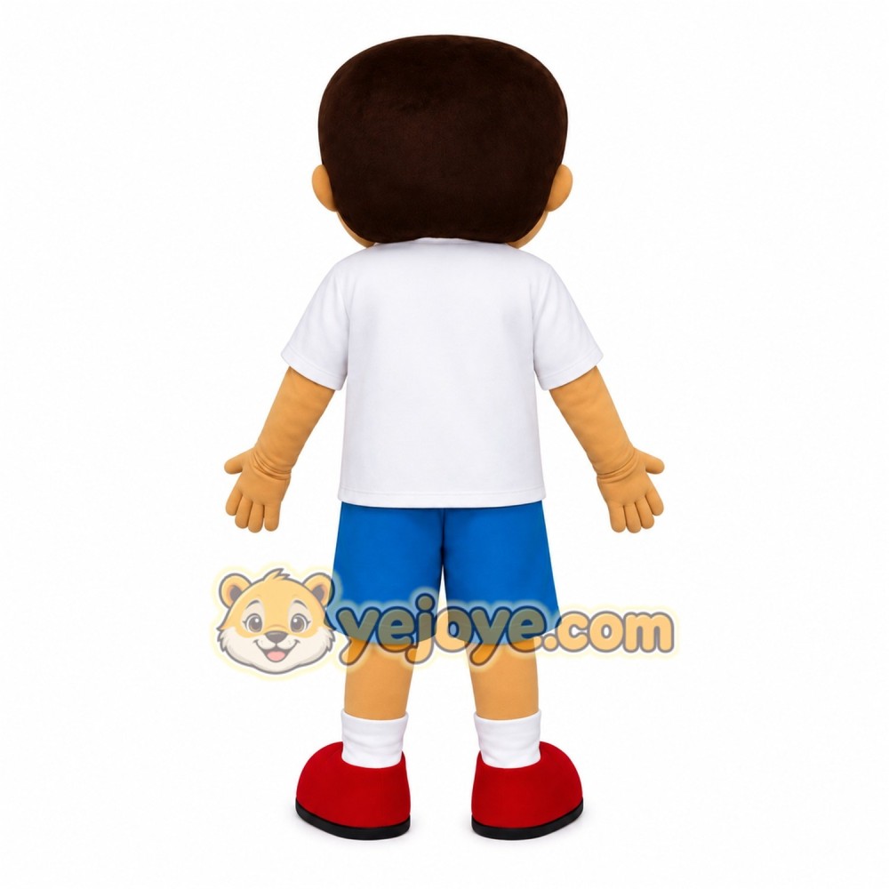 Blue Character Mascot Costume Blue Character Mascot Costume