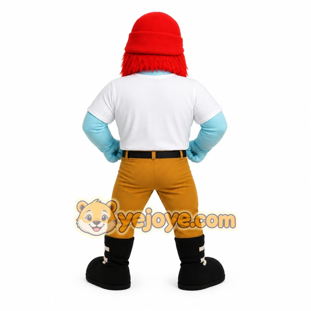 Blue Character Mascot Costume Blue Character Mascot Costume