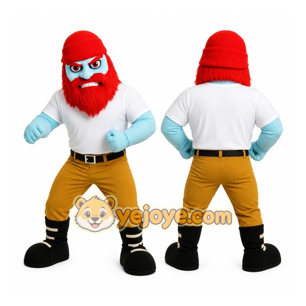 Blue Character Mascot Costume
