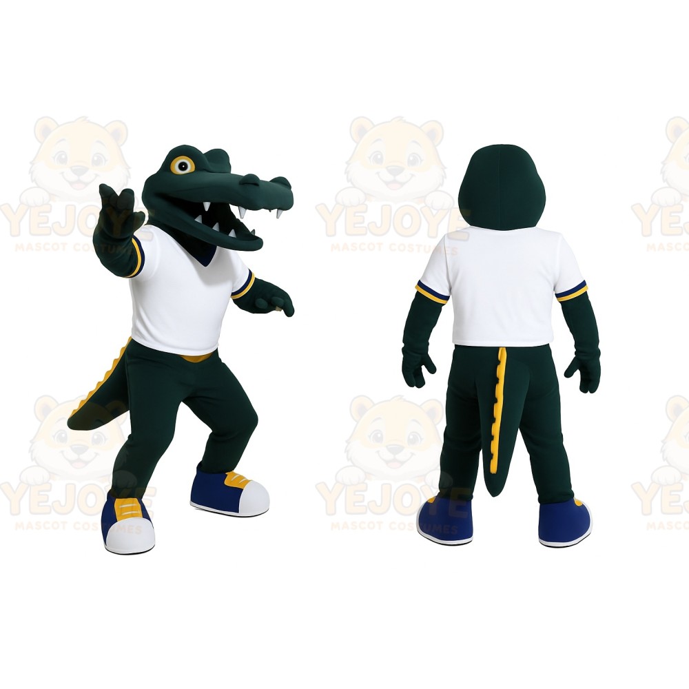 Green Alligator Mascot Costume