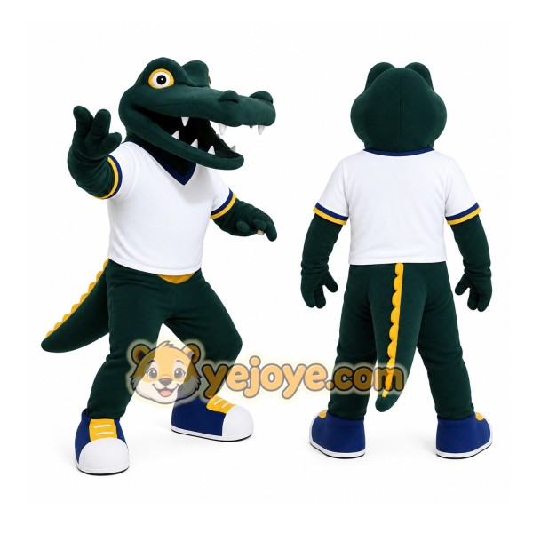 Green Alligator Mascot Costume