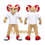 Brown Ram Mascot Costume