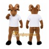 Brown Ram Mascot Costume Brown Ram Mascot Costume