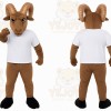 Brown Ram Mascot Costume