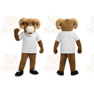 Brown Ram Mascot Costume