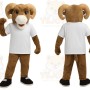 Brown Ram Mascot Costume