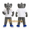 Gray Elephant Mascot Costume