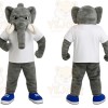 Gray Elephant Mascot Costume