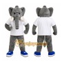 Gray Elephant Mascot Costume