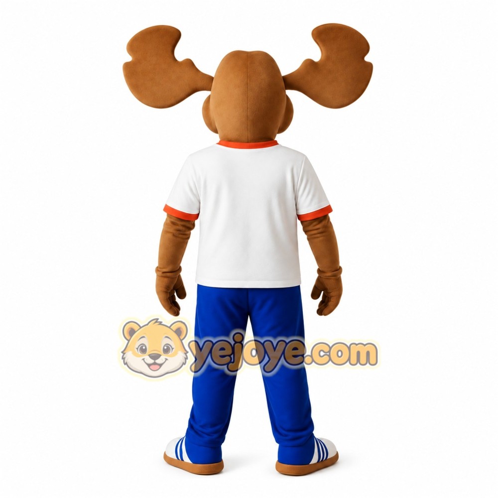 Brown Moose Mascot Costume Brown Moose Mascot Costume