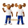 Brown Moose Mascot Costume