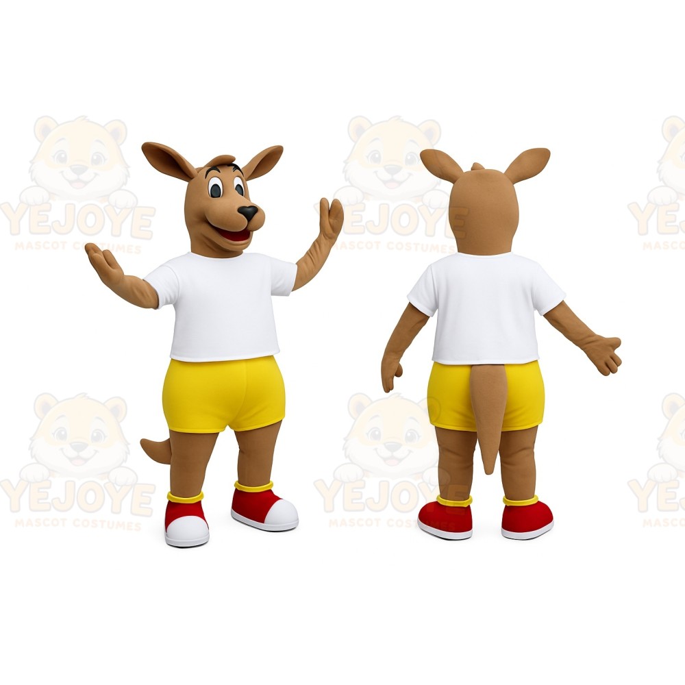 Brown Kangaroo Mascot Costume
