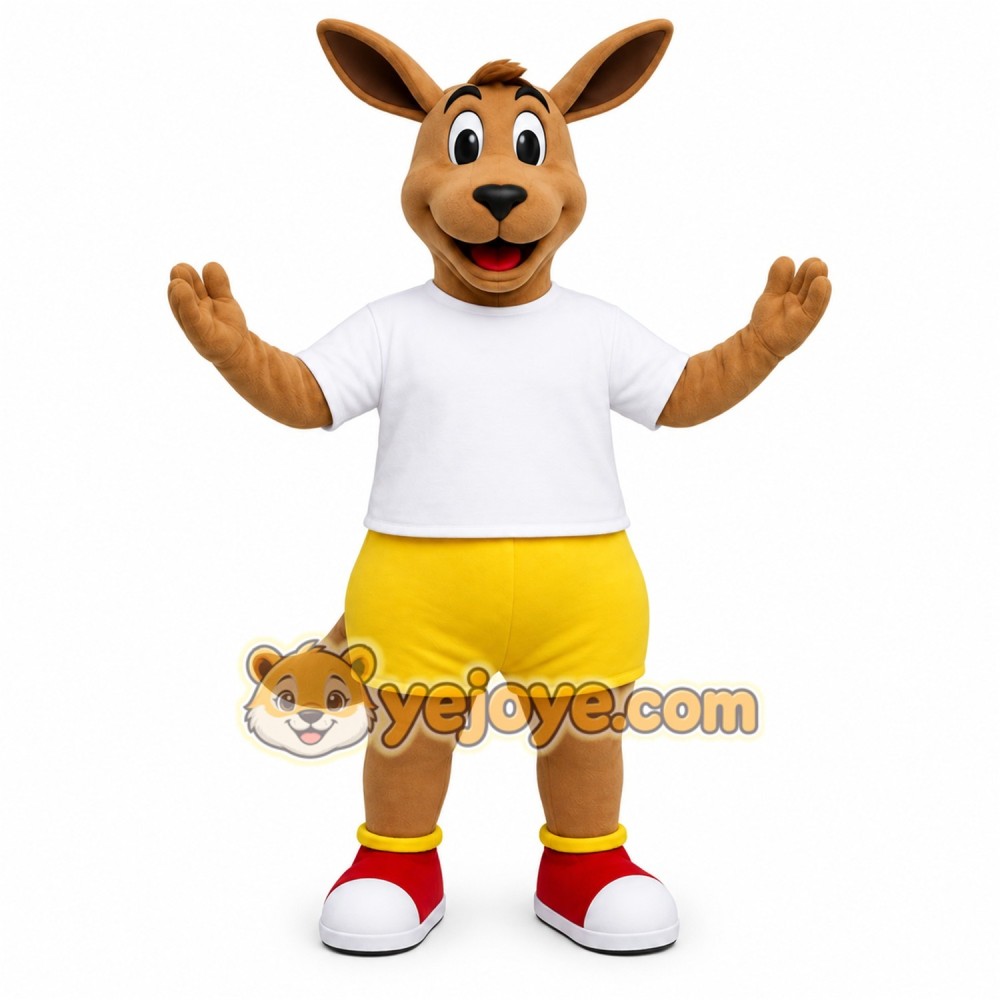 Brown Kangaroo Mascot Costume