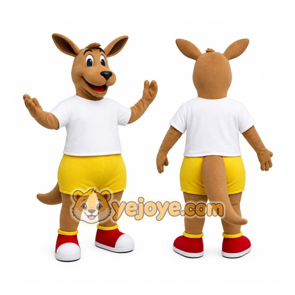 Brown Kangaroo Mascot Costume
