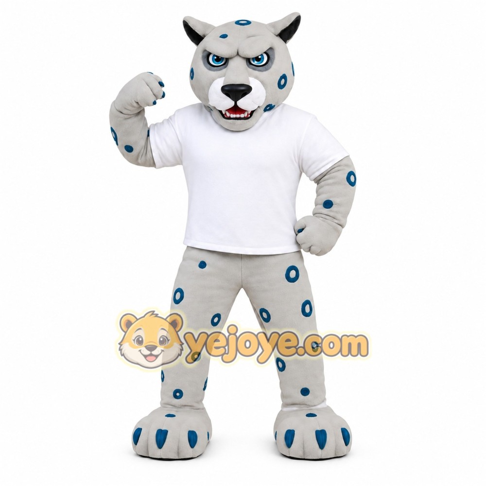 Gray Animal Mascot Costume Gray Animal Mascot Costume