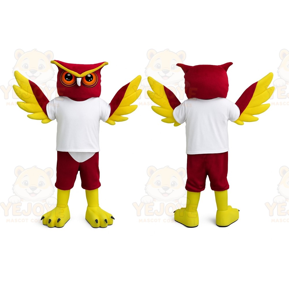 Red Owl Mascot Costume