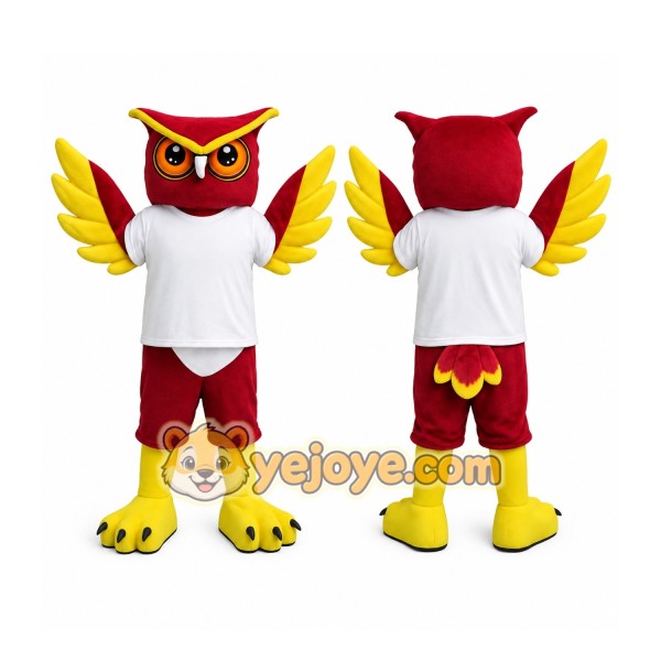 Red Owl Mascot Costume