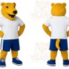 Yellow Lion Mascot Costume
