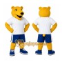 Yellow Lion Mascot Costume