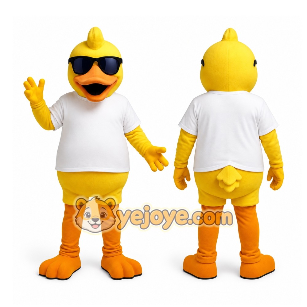 Yellow Duck Mascot Costume