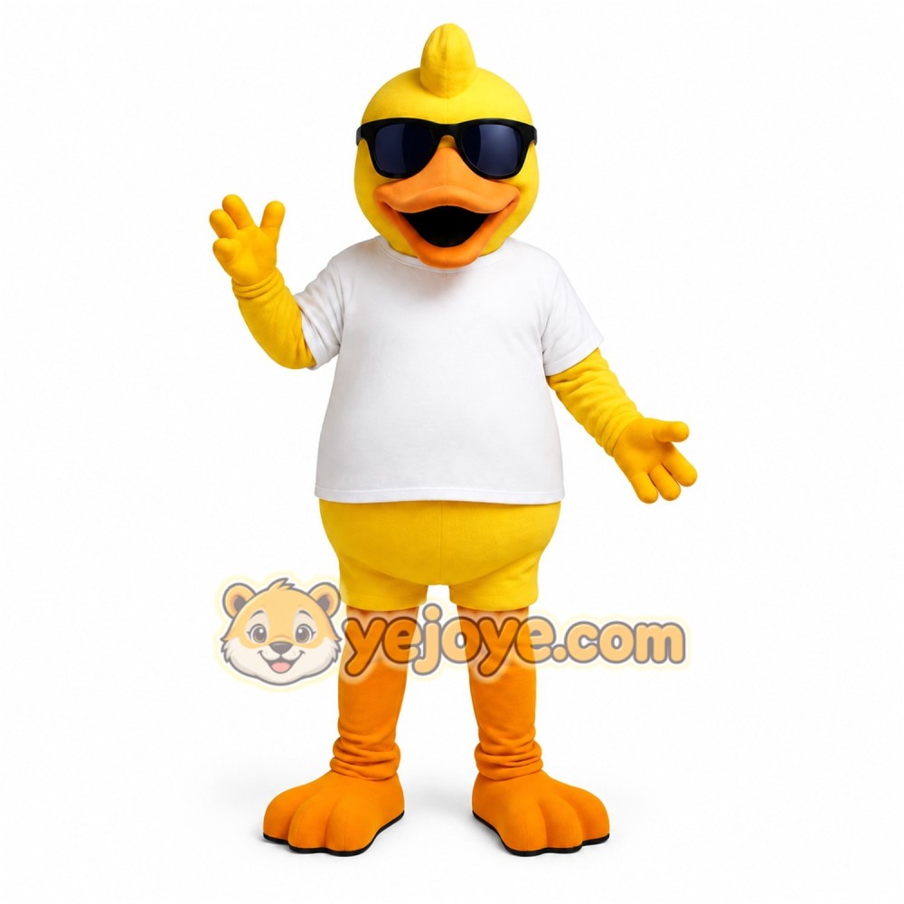 Yellow Duck Mascot Costume