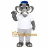 Gray Elephant Mascot Costume Gray Elephant Mascot Costume